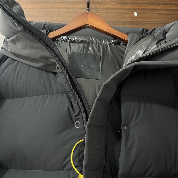 Moncler Black Hooded Down Jacket - Picture 2 of 12